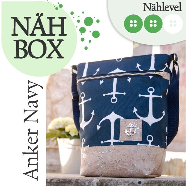 Nähbox Umhängetasche - Anker Navy