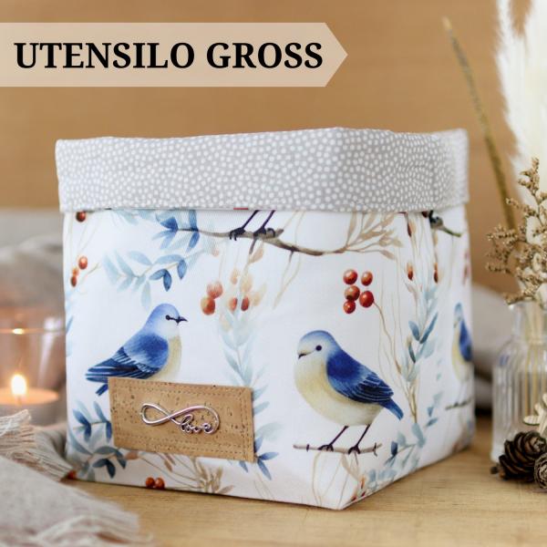 Nähset Utensilo groß & klein - Wintervögel