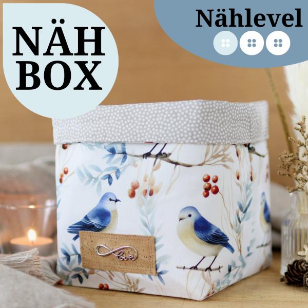 Nähset Utensilo groß - Wintervögel