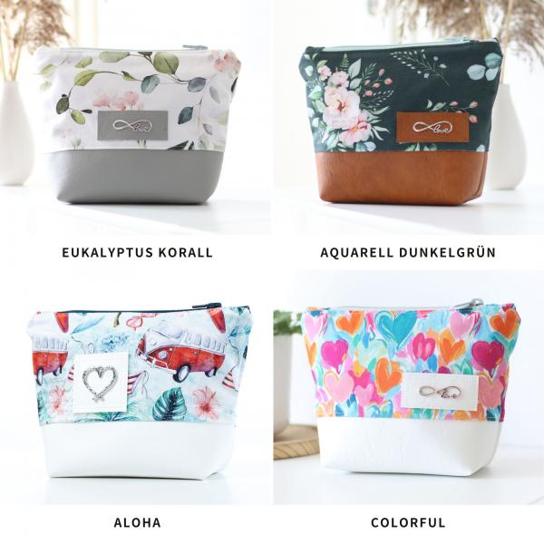 Weihnachtsbox mit Nähset für kleine Kosmetiktasche