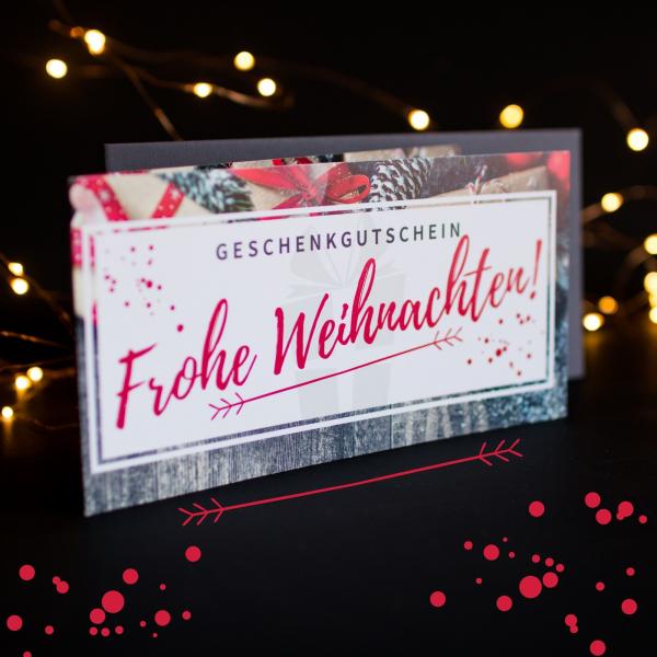 Preview: Geschenkgutschein - Frohe Weihnachten