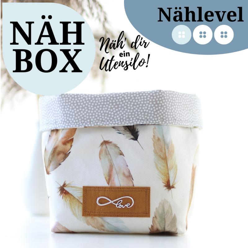 Nähset Utensilo groß - Feathers Cream