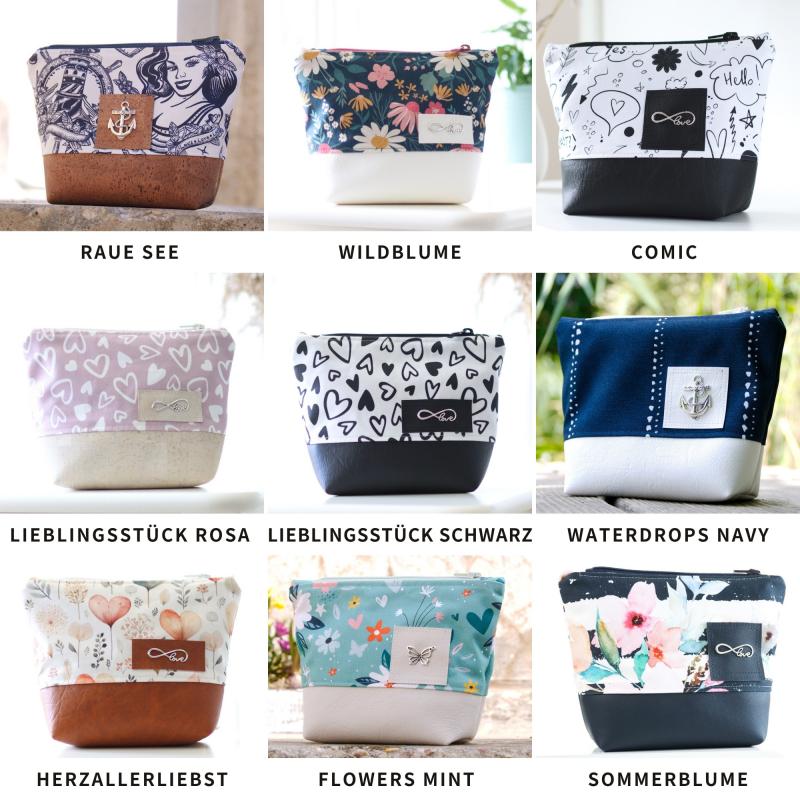 Weihnachtsbox mit Nähset für kleine Kosmetiktasche