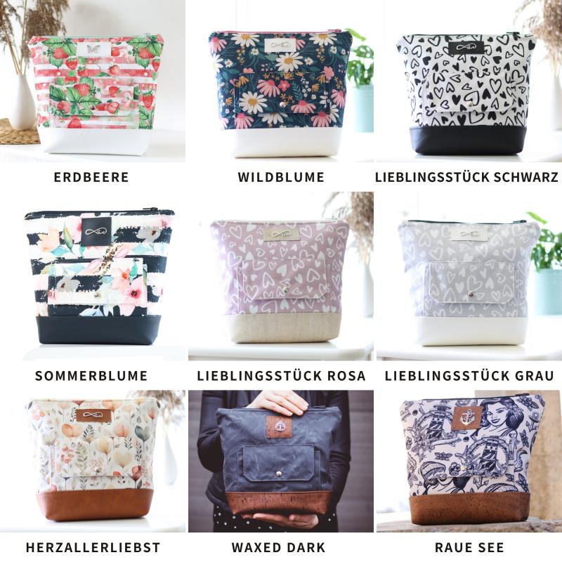 Weihnachtsbox mit Nähset für große Kosmetiktasche