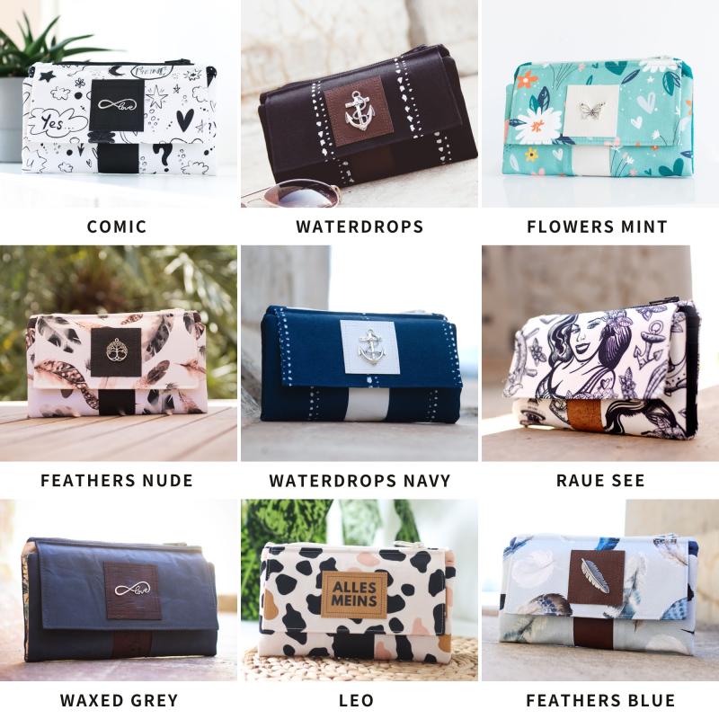 Weihnachtsbox mit Geldbörsen-Nähset