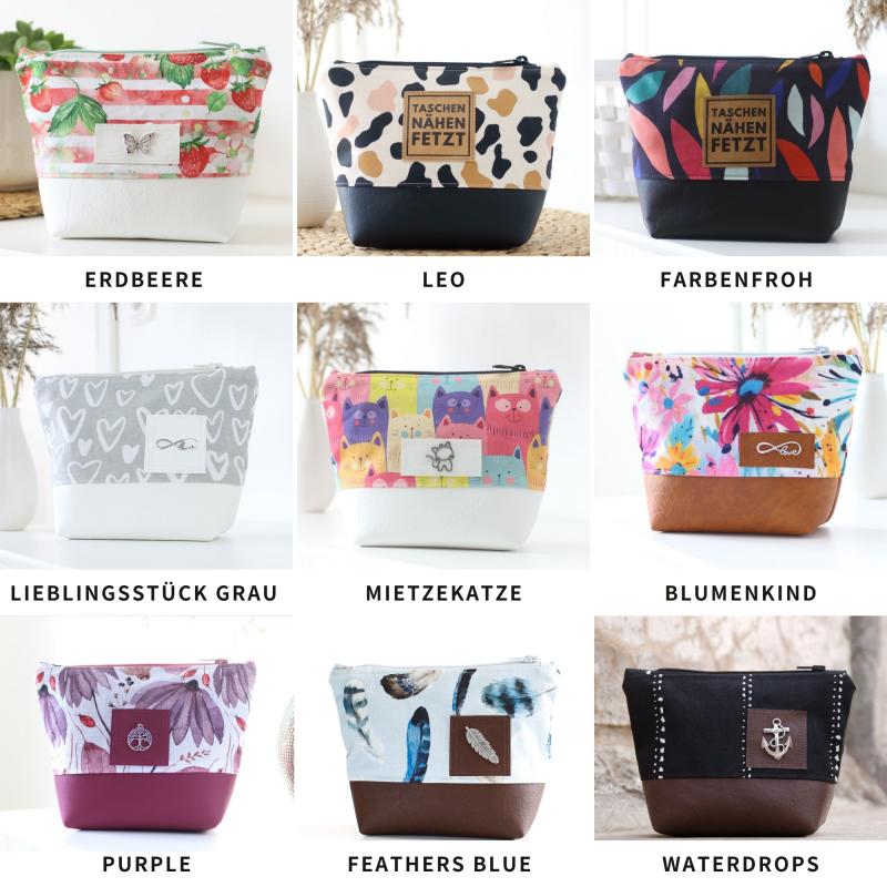 Weihnachtsbox mit Nähset für kleine Kosmetiktasche