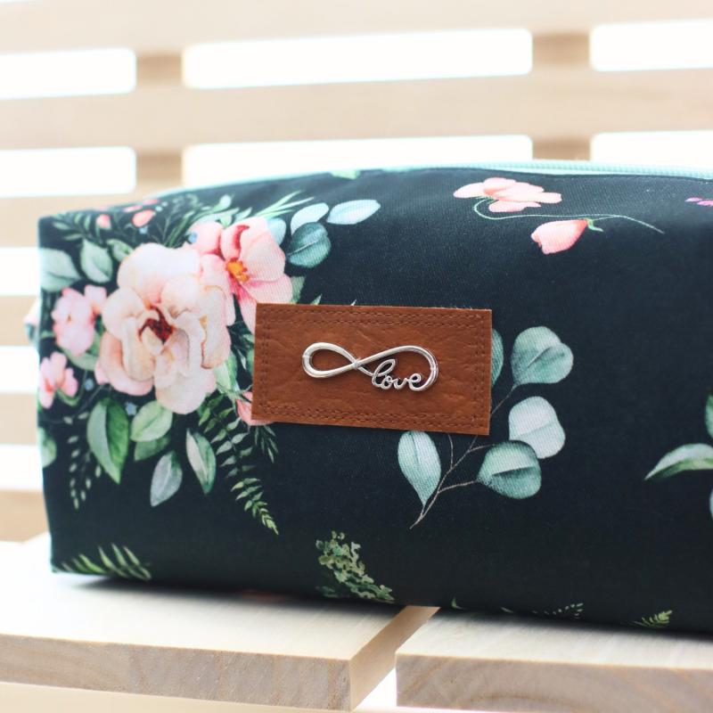 Nähset Boxybag 'Medium' - Aquarell dunkelgrün