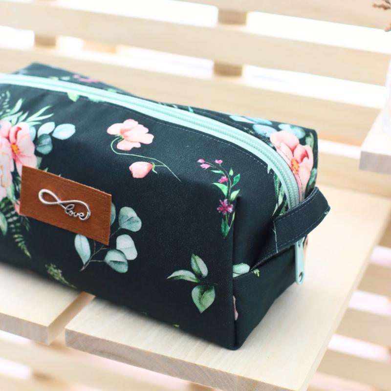 Nähset Boxybag 'Medium' - Aquarell dunkelgrün