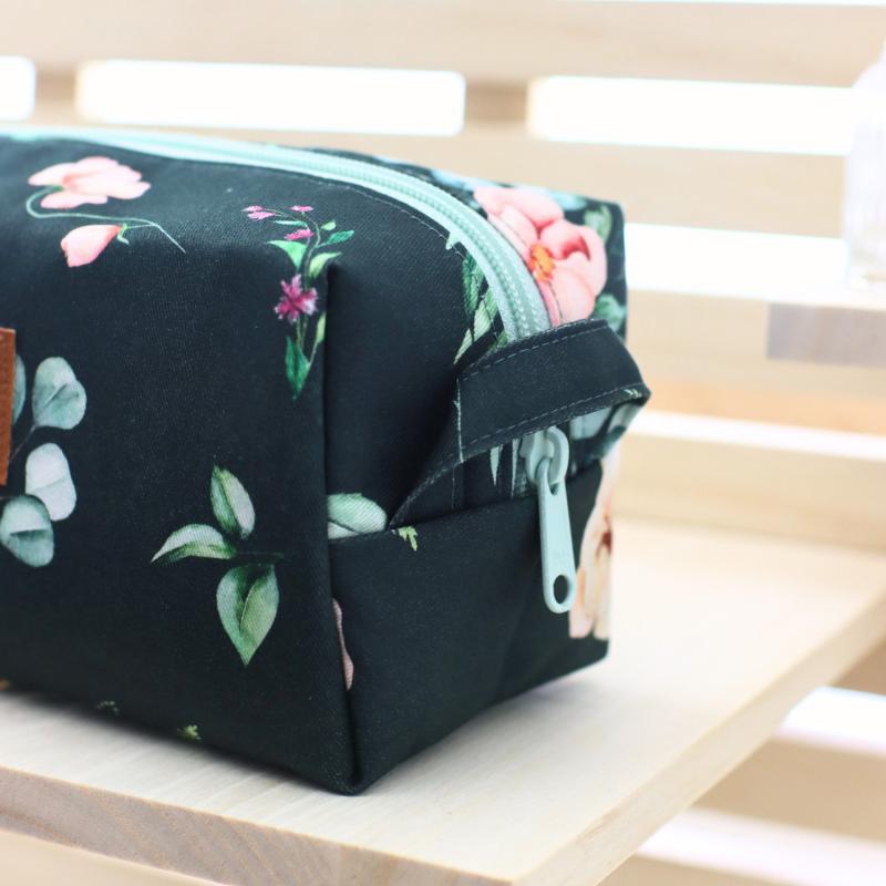 Nähset Boxybag 'Medium' - Aquarell dunkelgrün