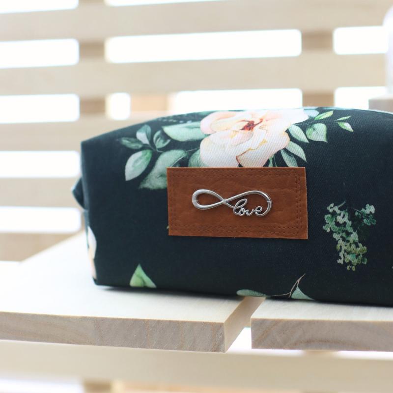 Nähset Boxybag 'Mini' - Aquarell dunkelgrün