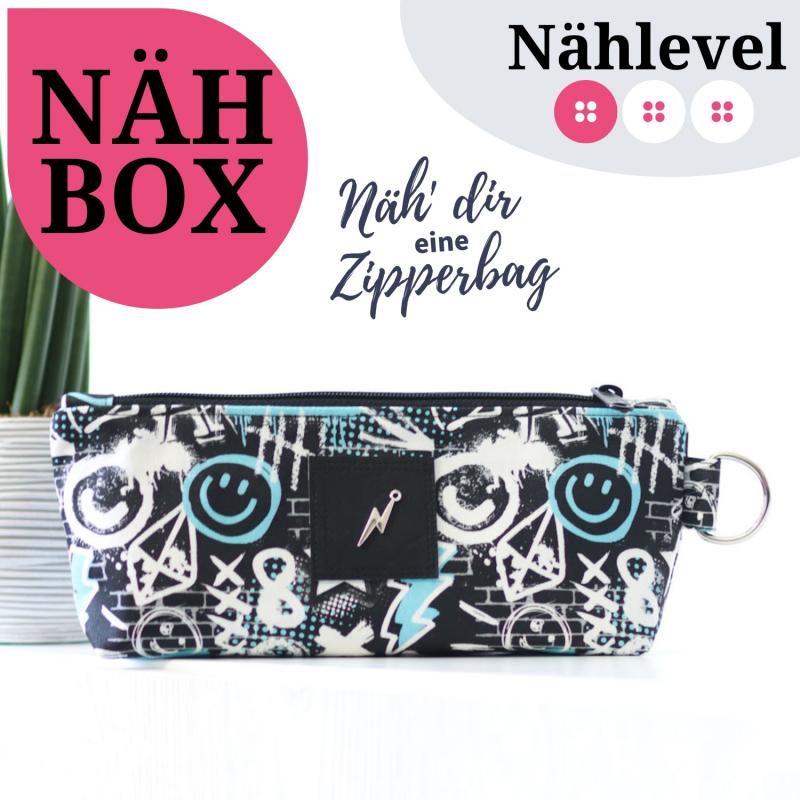 Nähset Zipperbag - Graffiti