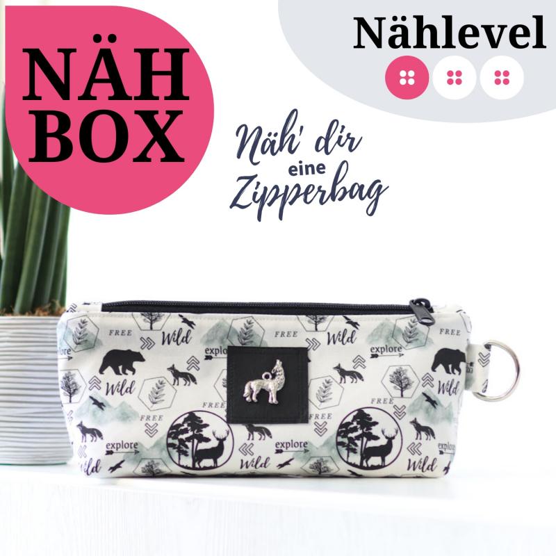 Nähset Zipperbag - Wildlife