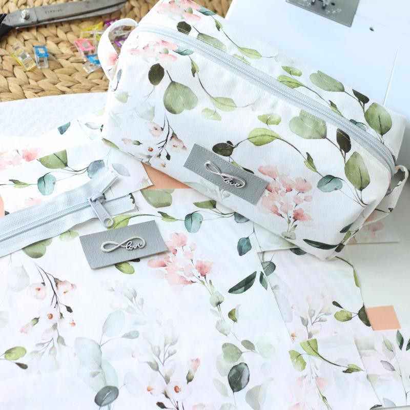 Nähset Boxybag 'Medium' - Eukalyptus korall