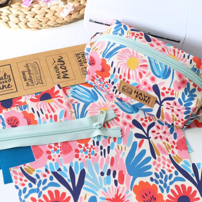 Nähset Boxybag 'Mini' - Happy inkl. Labelset 'Fun'