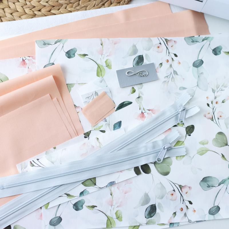 Nähset Boxybag 'Maxi' - Eukalyptus korall