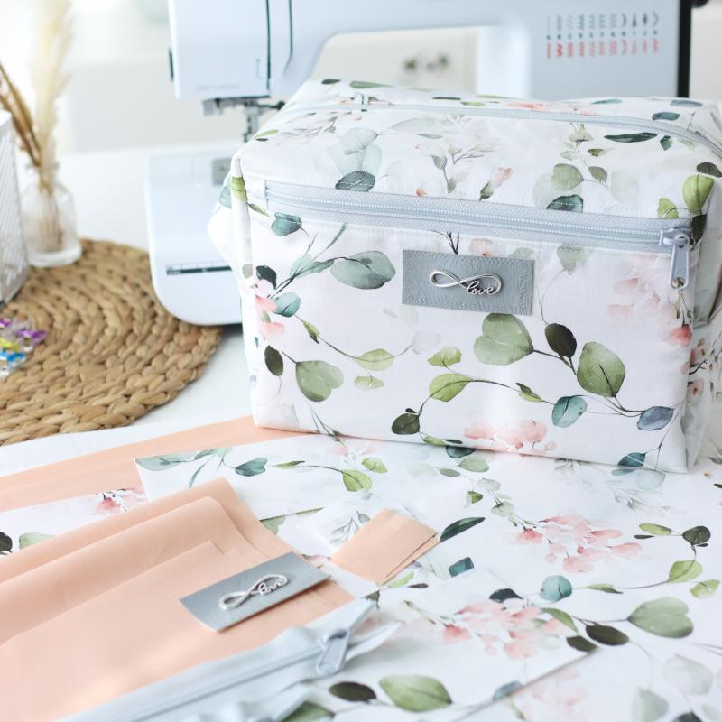 Nähset Boxybag 'Maxi' - Eukalyptus korall