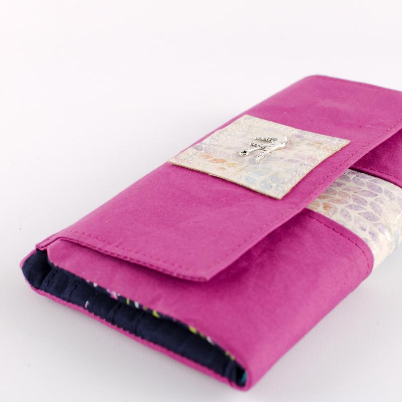 Nähbox 'Smaragd Geldbörse' - Waxed Pink