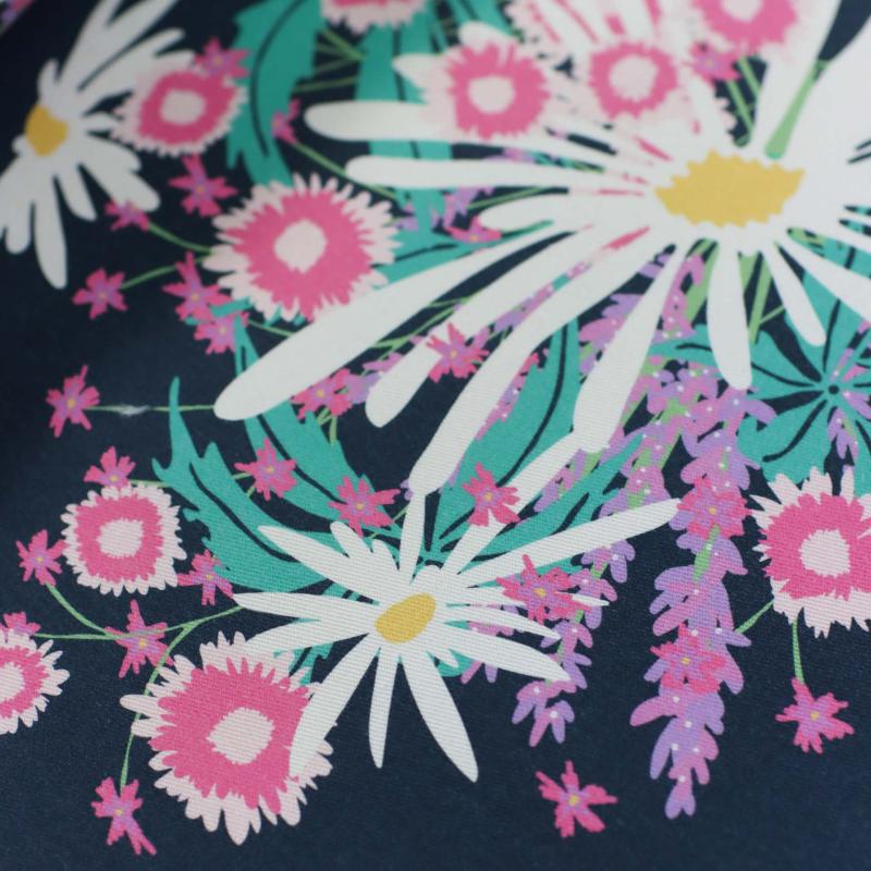 Canvas Eigenproduktion 'Petrol Garden'
