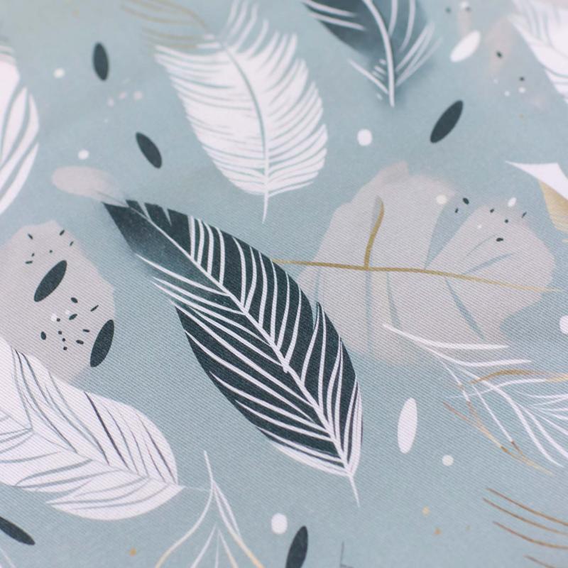 Canvas Eigenproduktion 'Feathers mint'