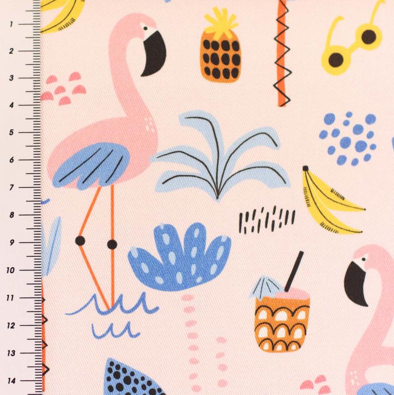 Canvas Eigenproduktion 'Flamingo'