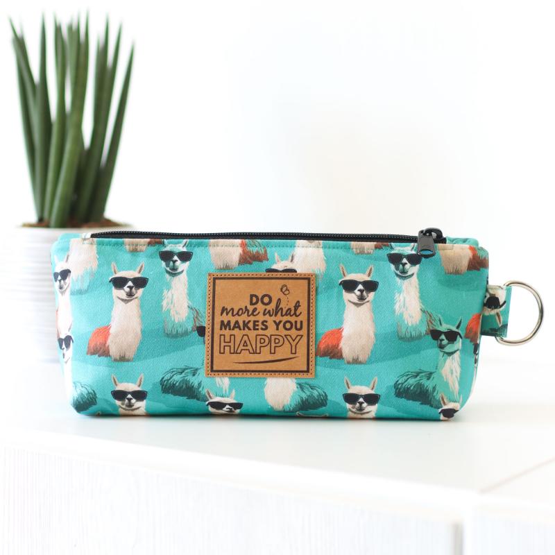 Nähset Zipperbag - Lama inkl. Labelset 'Fun'