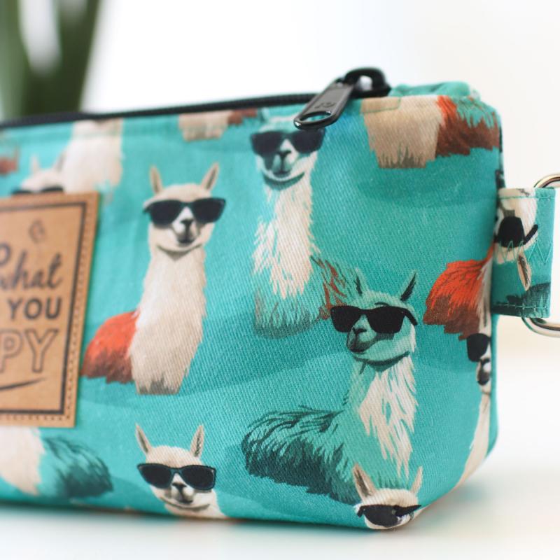 Nähset Zipperbag - Lama inkl. Labelset 'Fun'