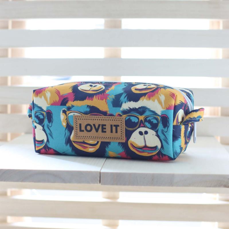 Nähset Boxybag 'Mini' - Affentheater inkl. Labelset 'C'est la vie!'