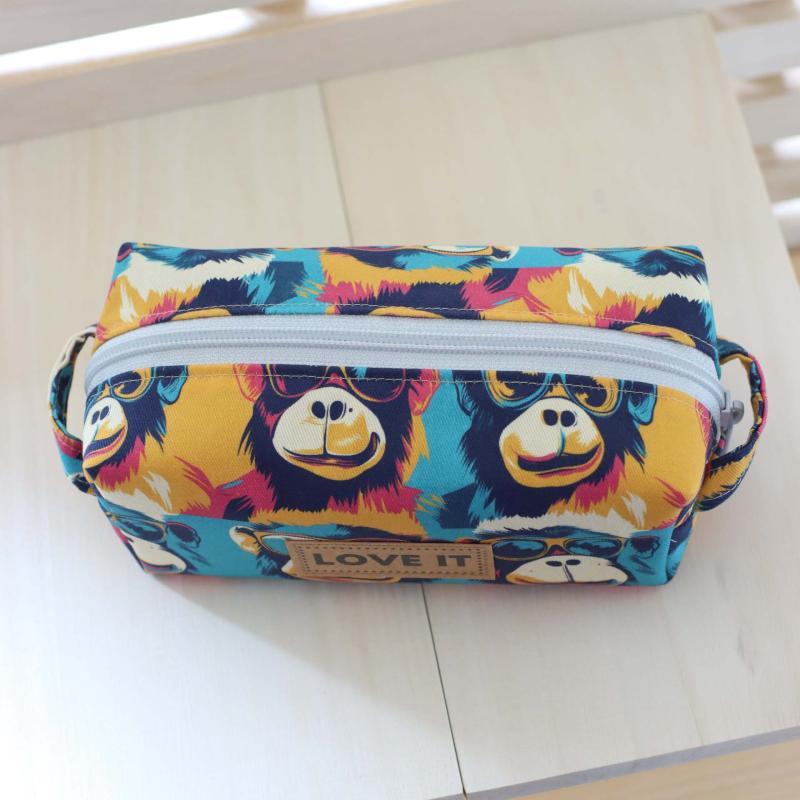 Nähset Boxybag 'Mini' - Affentheater inkl. Labelset 'C'est la vie!'