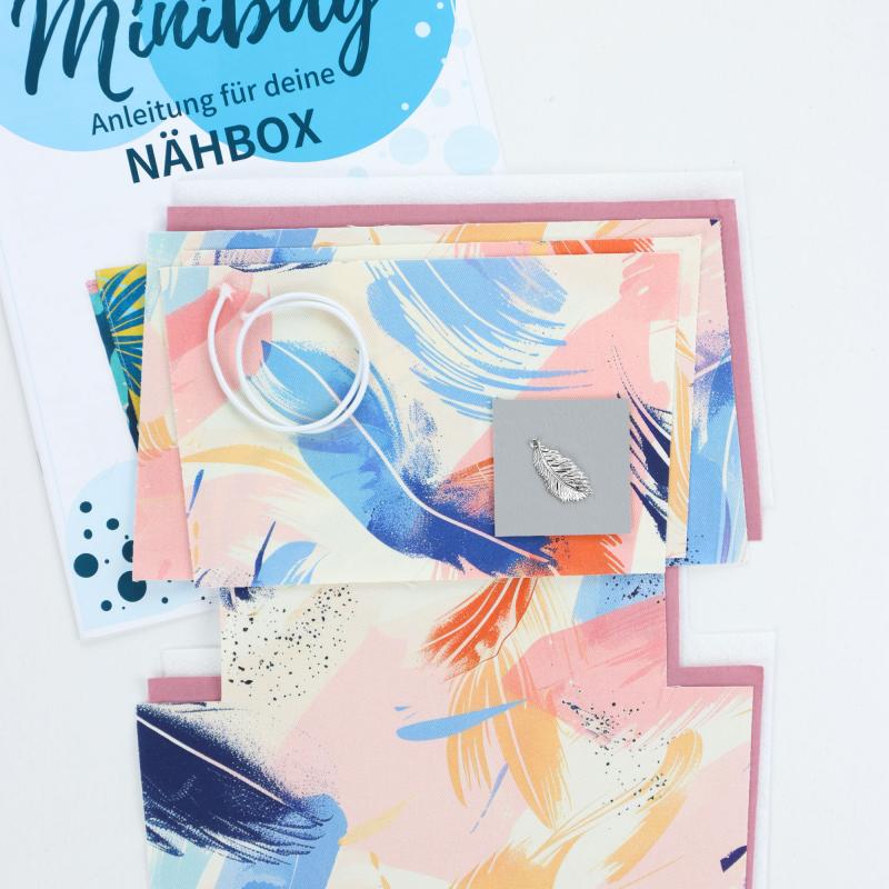Nähset Minibag - Feathers Peach