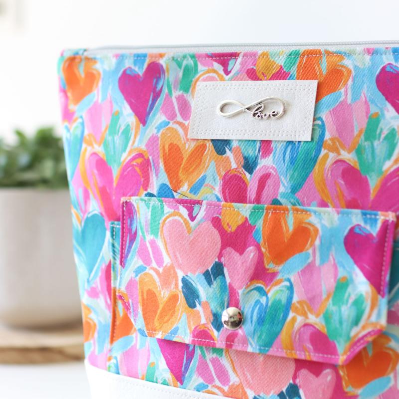 Nähbox große Kosmetiktasche - Colorful