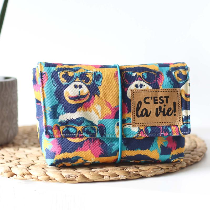 Nähset Minibag - Affentheater inkl. Labelset 'C'est la vie!'