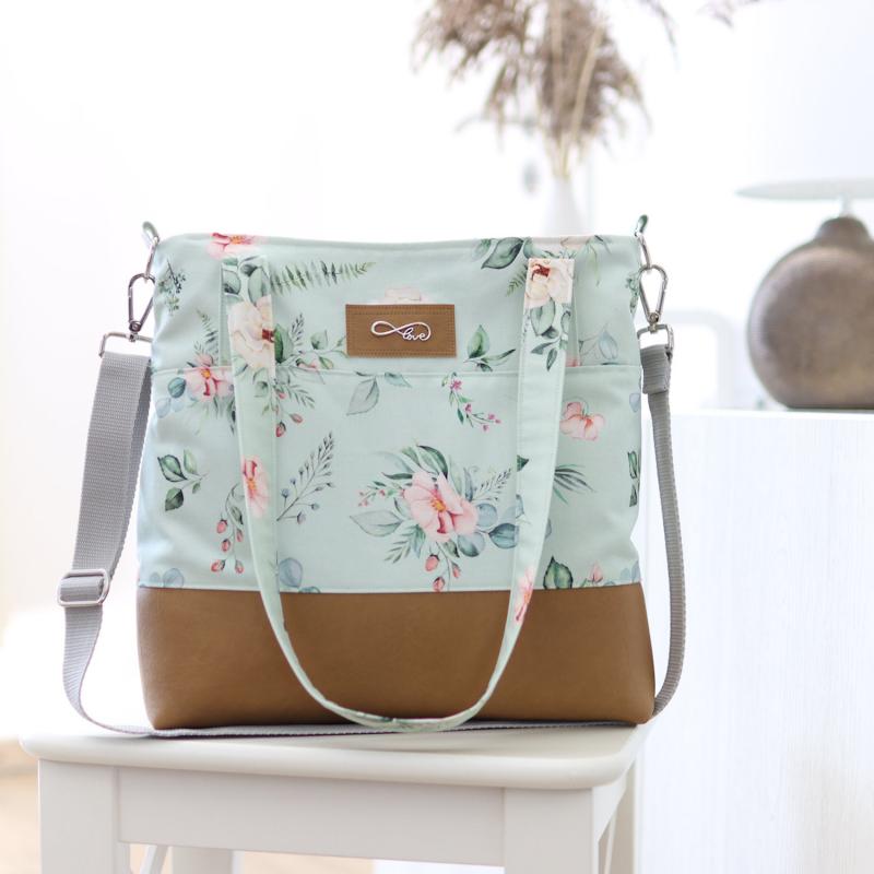 Nähbox Shopper - Aquarell Mint