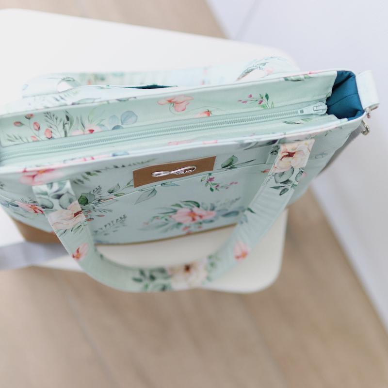 Nähbox Shopper - Aquarell Mint