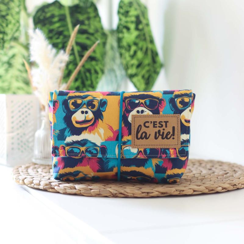 Nähset Minibag - Affentheater inkl. Labelset 'C'est la vie!'