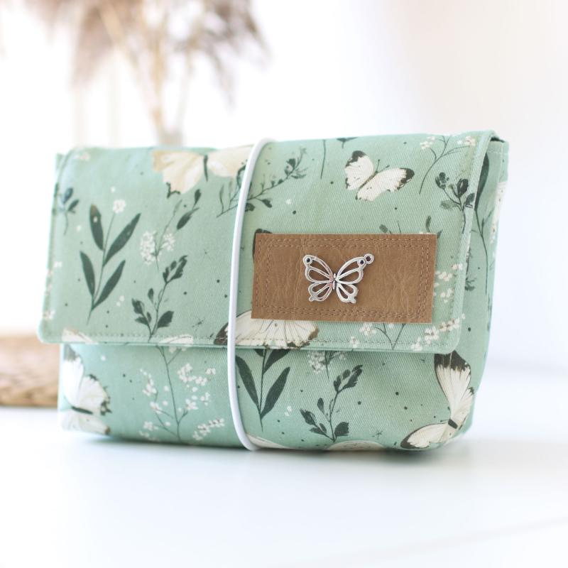 Canvas Eigenproduktion 'Schmetterlinge mint'