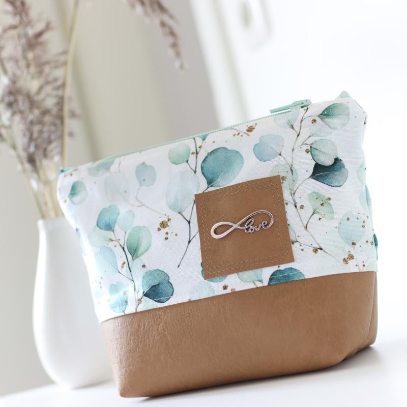 Nähbox Kosmetiktasche - Eukalyptus Mint