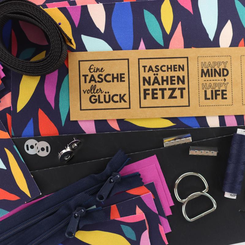 Nähset Tasche 'Katie' - Farbenfroh inkl. Labelset 'Statement'