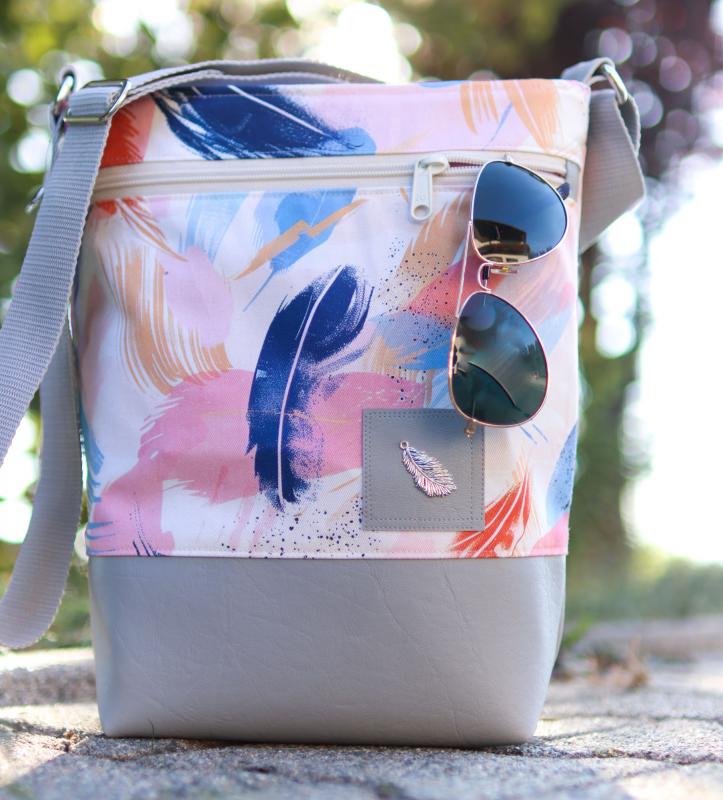 Nähset Umhängetasche - Feathers Peach