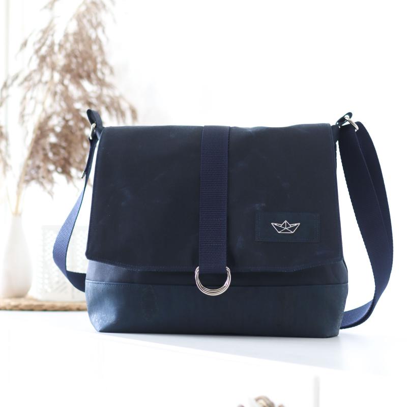 Nähset Tasche 'Katie' - Waxed Ocean