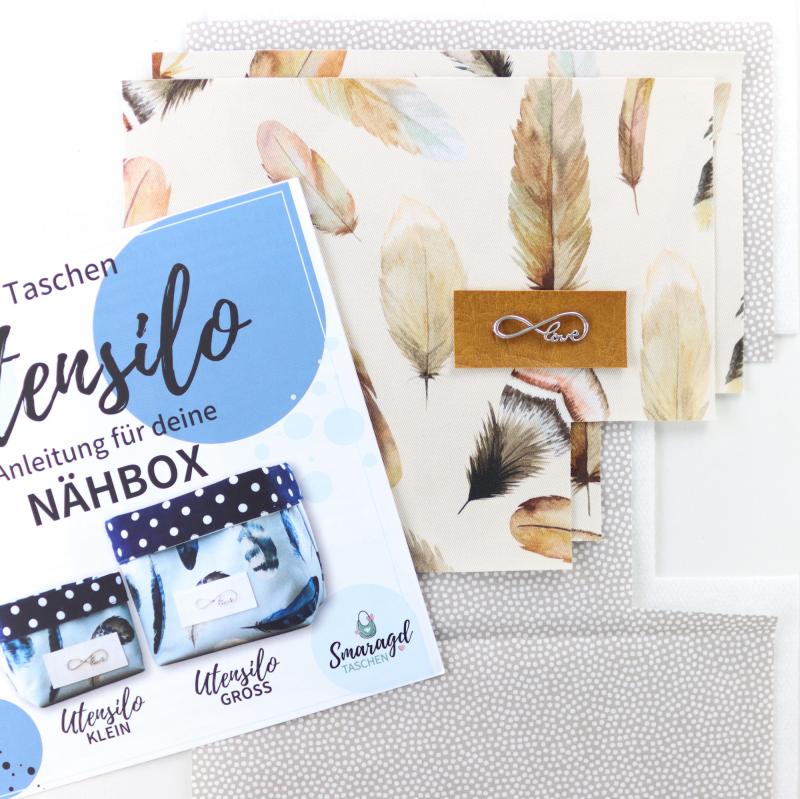 Nähset Utensilo klein - Feathers Cream