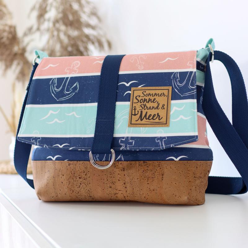 Nähset Tasche 'Katie' - Anker & Meer inkl. Labelset 'Anker'