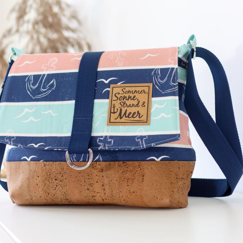 Nähset Tasche 'Katie' - Anker & Meer inkl. Labelset 'Anker'