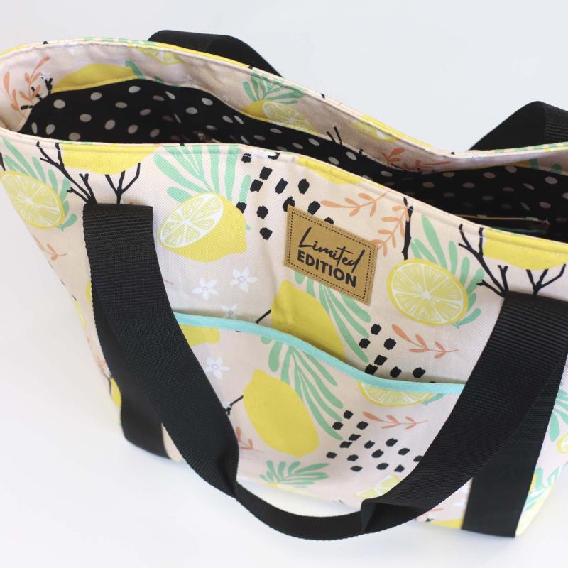 Nähset Tasche 'Leni' - Lemon Pop inkl. Labelset 'Crazy'