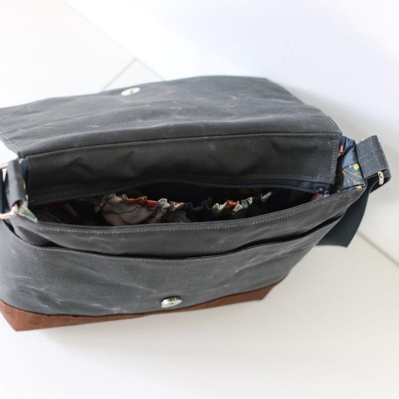 Nähset Tasche 'Katie' - Waxed Dark