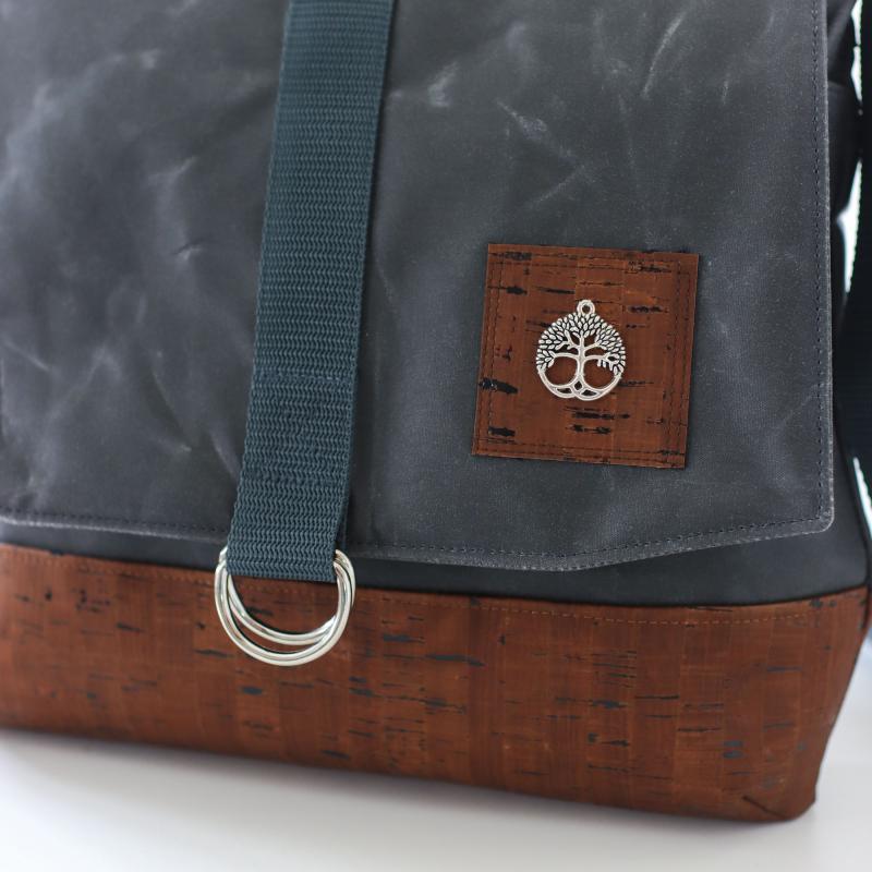 Nähset Tasche 'Katie' - Waxed Dark