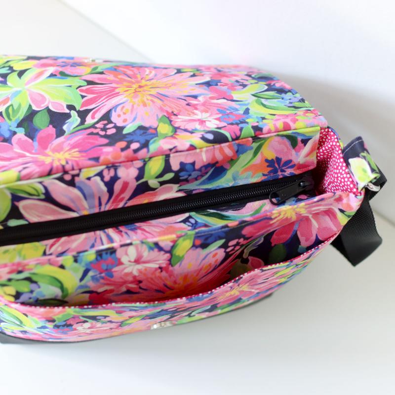 Nähset Tasche 'Katie' - Tropical Flowers inkl. Labelset 'Statement'