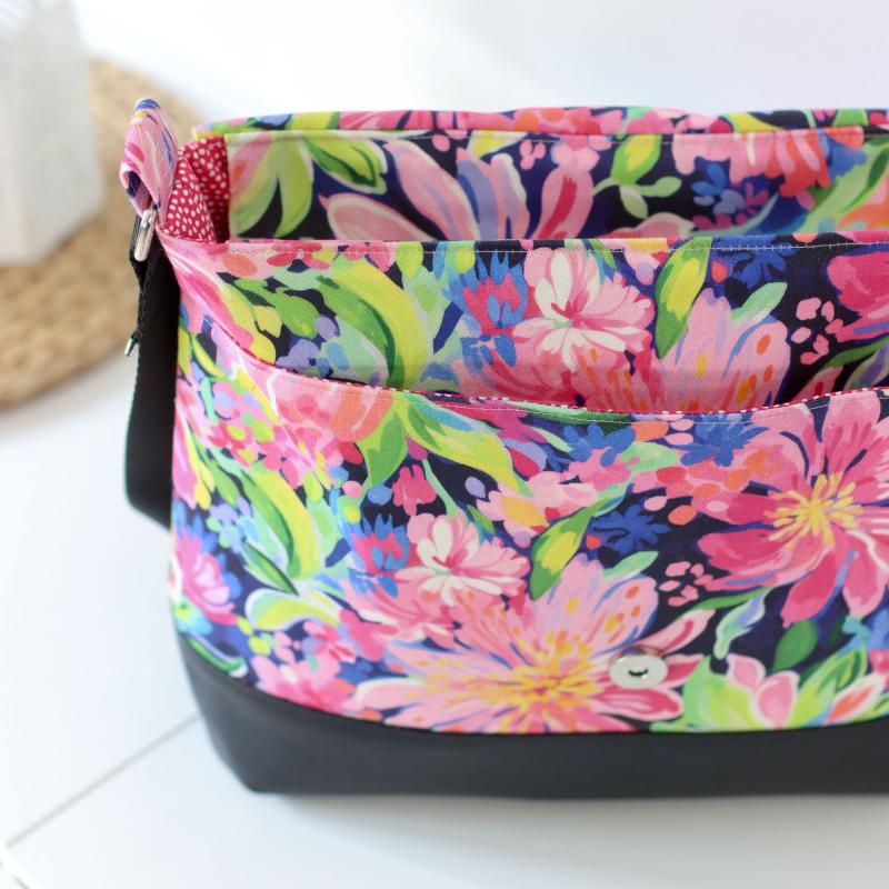 Nähset Tasche 'Katie' - Tropical Flowers inkl. Labelset 'Statement'