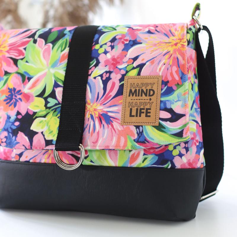 Nähset Tasche 'Katie' - Tropical Flowers inkl. Labelset 'Statement'