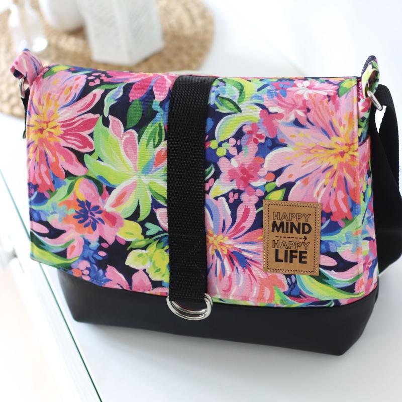 Nähset Tasche 'Katie' - Tropical Flowers inkl. Labelset 'Statement'