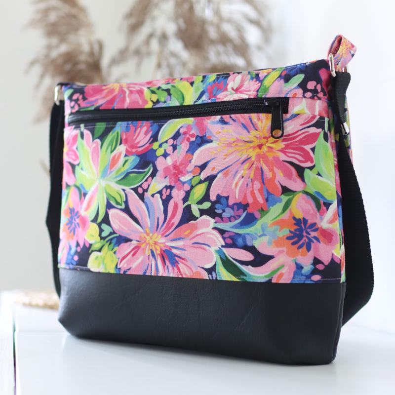 Nähset Tasche 'Katie' - Tropical Flowers inkl. Labelset 'Statement'